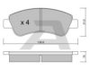 AISIN BPPE-1005 Brake Pad Set, disc brake